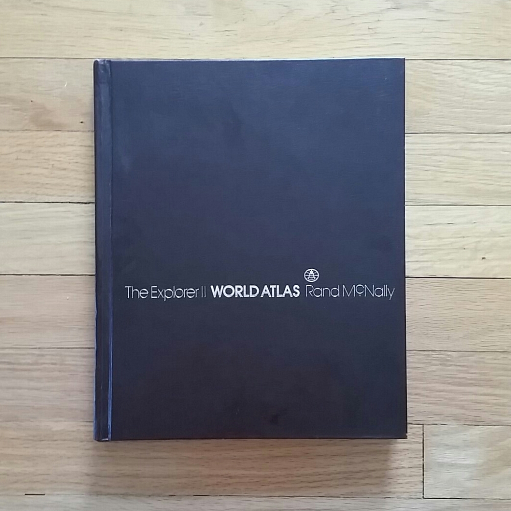 World Atlas Book Rand McNally 1984